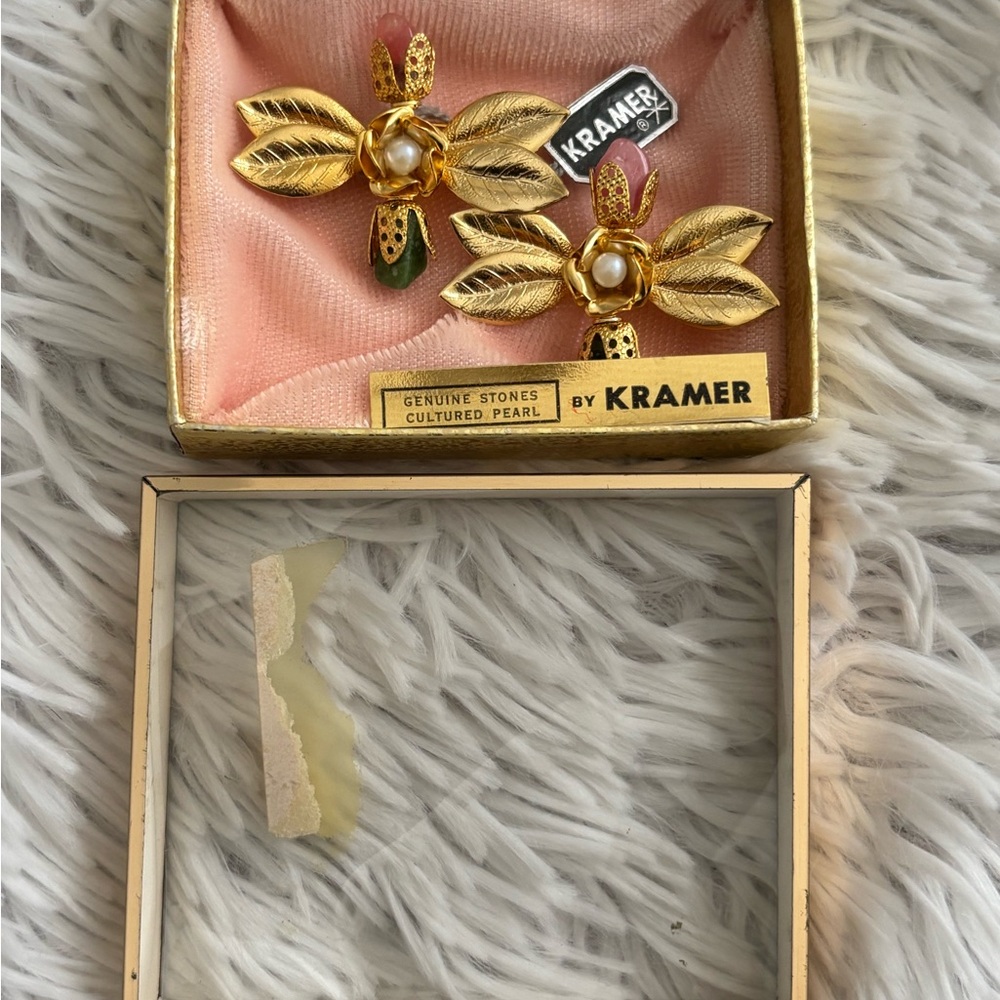 Vintage Kramer 1950 set of two brooches - Picture 4 of 4